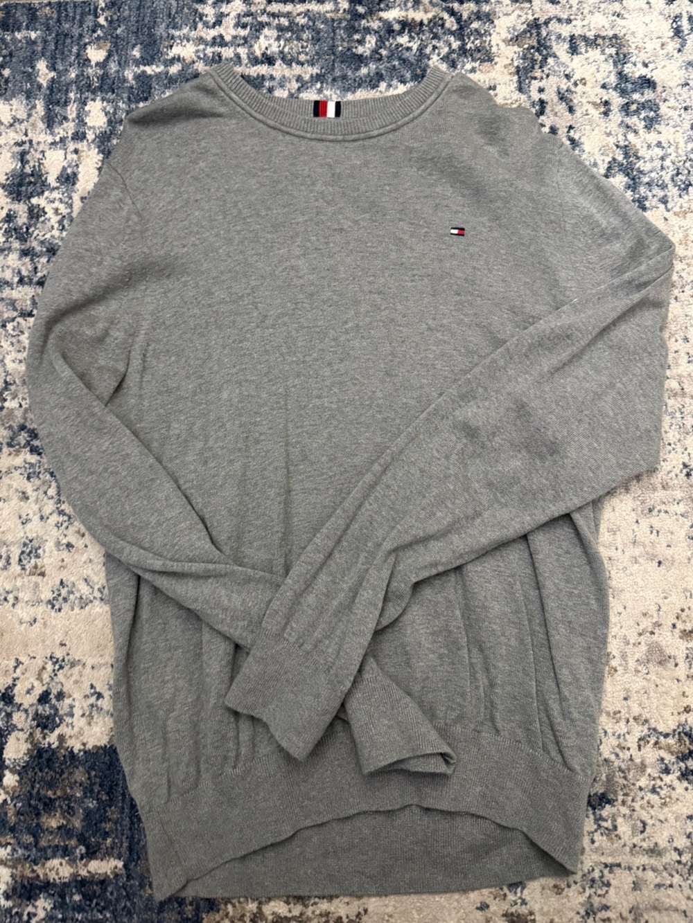 Tommy Hilfiger Light Gray Crewneck Sweater